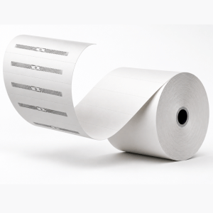 RFID linerless label roll